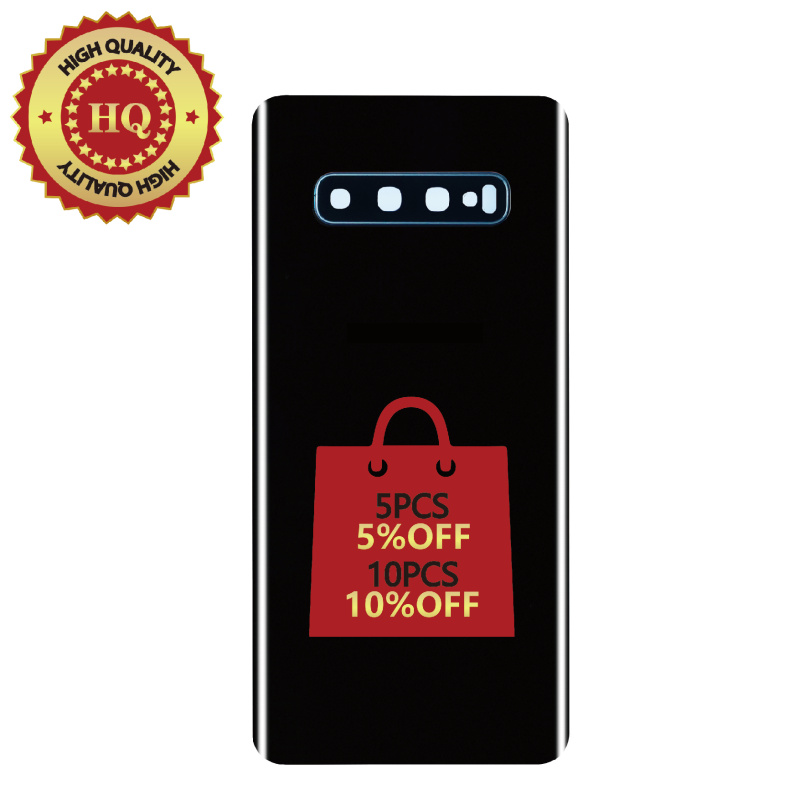 HQ Back Glass Replacement For Samsung Galaxy S10 - Prism Black