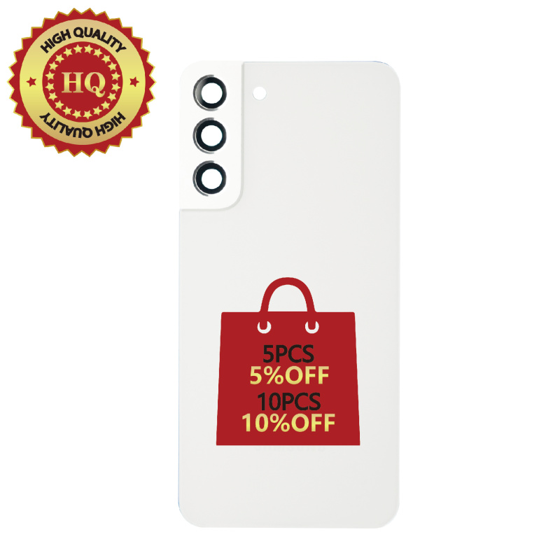 HQ Back Glass Replacement For Samsung Galaxy S22 Plus - Phanttom White