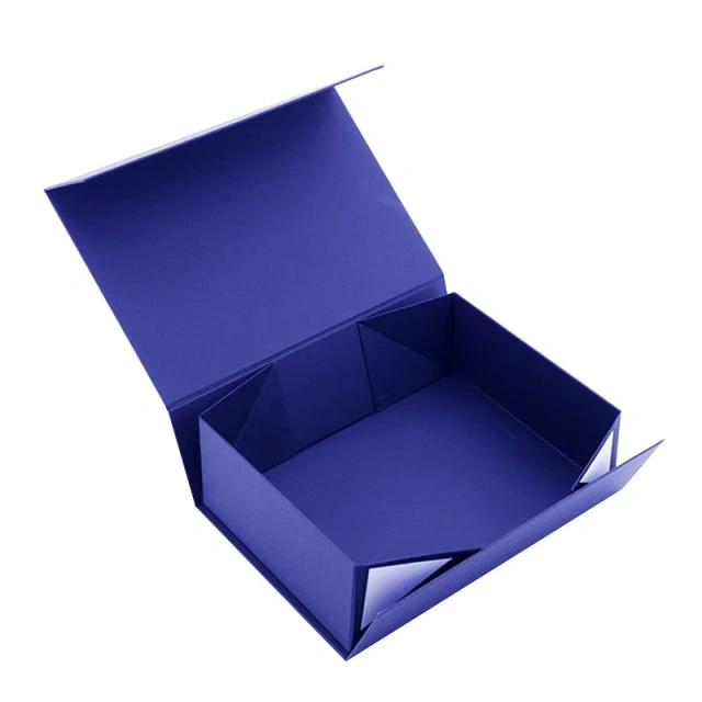 Customize Color Logo Shopping Gift Box Collapsible Cardboard Handle Folding Box For Small Business