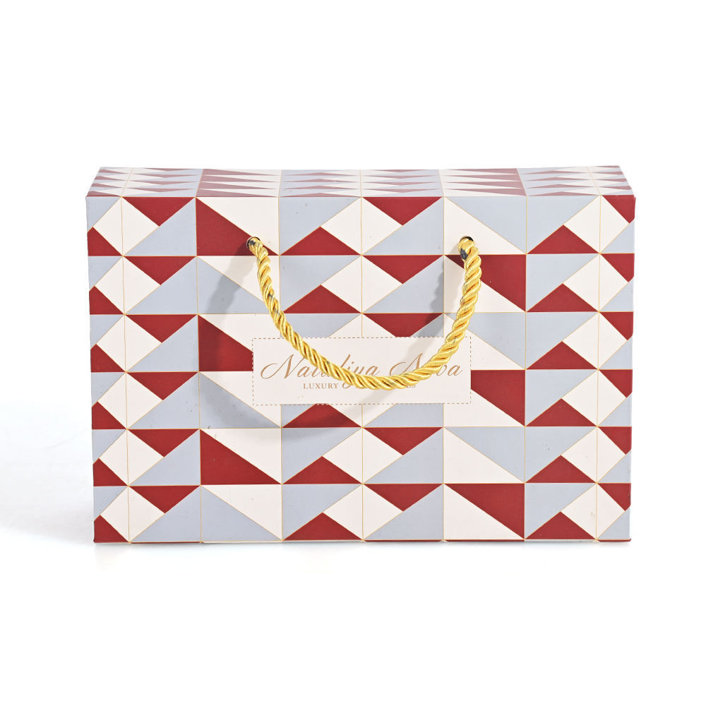 Luxury Colorful Paper Folding Gift Box Folded Boxes Folding Box With Rope