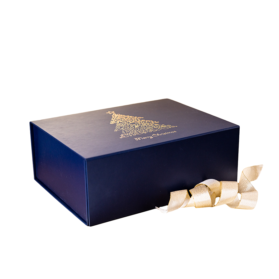 Large Rigid Luxury Box Skincare Cosmetic Magnet Boxes Christmas Decoration Gift Box Packaging With Ribbon