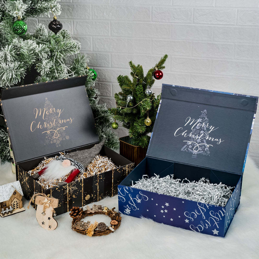 Custom Logo Luxury Paper Magnet Boxes Wholesale Printed Christmas Gift Boxes For Present
