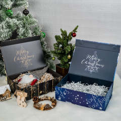 Custom Logo Luxury Paper Magnet Boxes Wholesale Printed Christmas Gift Boxes For Present