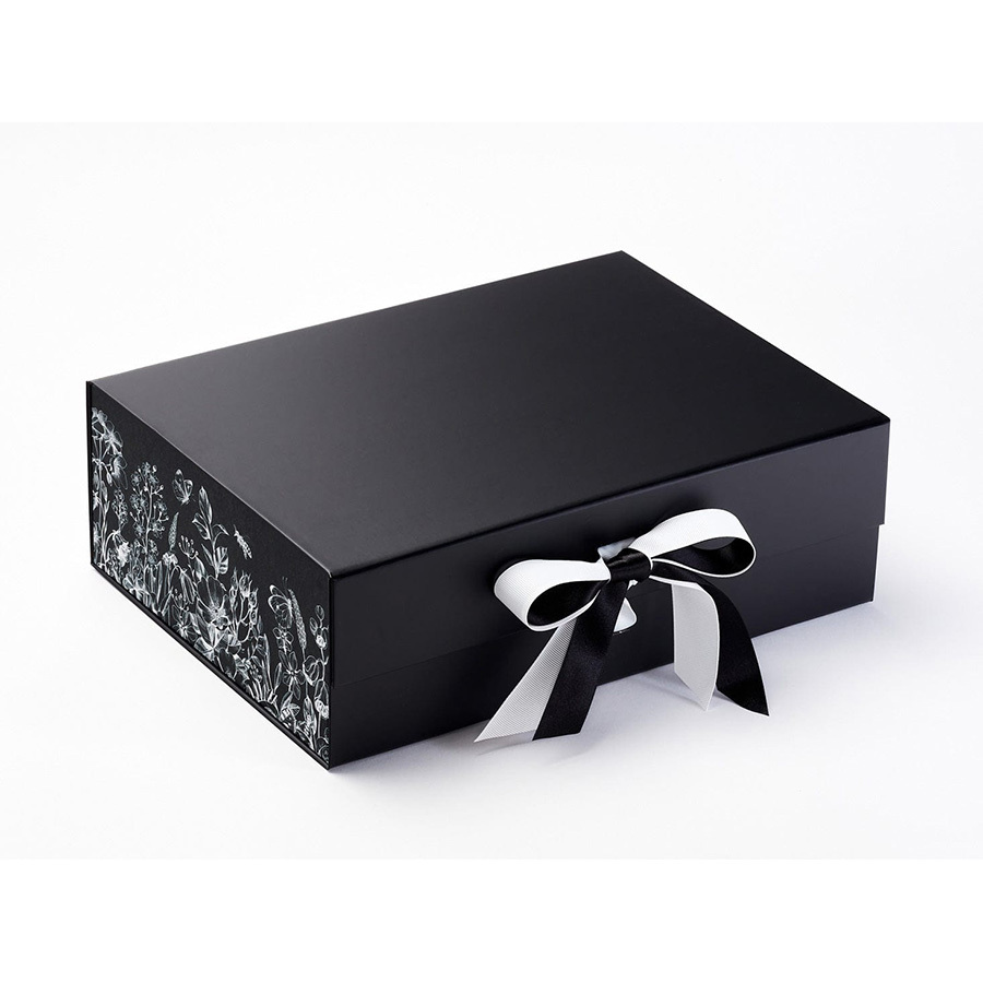 Custom Printing Luxury Rigid Gift Box Wholesale Folding Box With Ribbon Bow