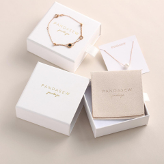Wholesale Custom Logo Rigid Pull Out Drawer Box Fancy Gift Box With Ribbon
