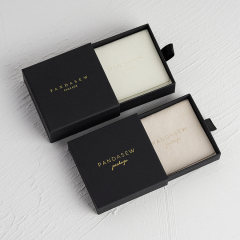 Wholesale Custom Logo Rigid Pull Out Drawer Box Fancy Gift Box With Ribbon
