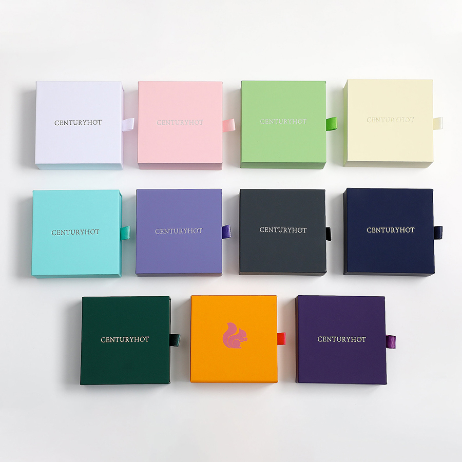 Wholesale Custom Logo Rigid Pull Out Drawer Box Fancy Gift Box With Ribbon