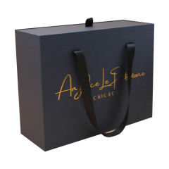 Wholesale Custom Logo Color Gift Box Rigid Paper Sliding Drawer Box With Handle