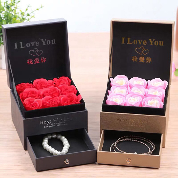 Custom Logo Color Boxes Fancy Luxury Gift Box Razor Birthday Rigid Cardboard Drawer Box