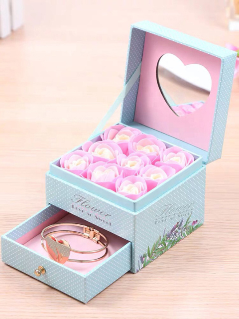 Custom Logo Color Boxes Fancy Luxury Gift Box Razor Birthday Rigid Cardboard Drawer Box