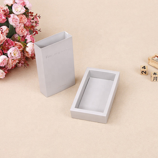 Custom Logo White Drawer Cardboard Jewelry Box Luxury Jewelry Bracelet Packaging Box