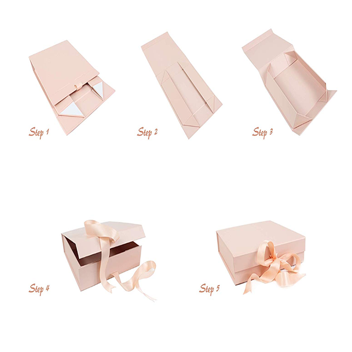 Custom Luxury Packing Folding Gift Box Magnetic Paper Box Packaging With Magnetic Flap Closure