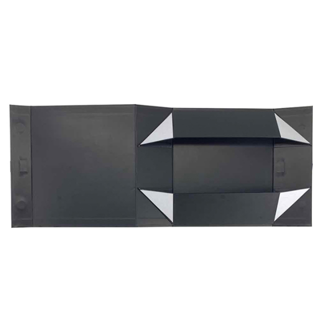 Customizable Magnetic Folding Packaging Box Simple Style Gift Box With Ribbon