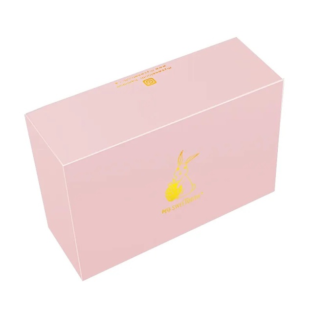 Custom Recyclable Shoes Paper Folding Box Pink Color Cartoon Gift Corrugated Box