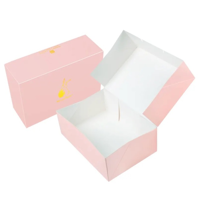 Custom Recyclable Shoes Paper Folding Box Pink Color Cartoon Gift Corrugated Box
