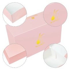 Custom Recyclable Shoes Paper Folding Box Pink Color Cartoon Gift Corrugated Box