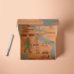 Custom Design Corrugated Box Custom Logo Corrugated Aircraft Box Express Mailer For Shoe Clothing Shipping