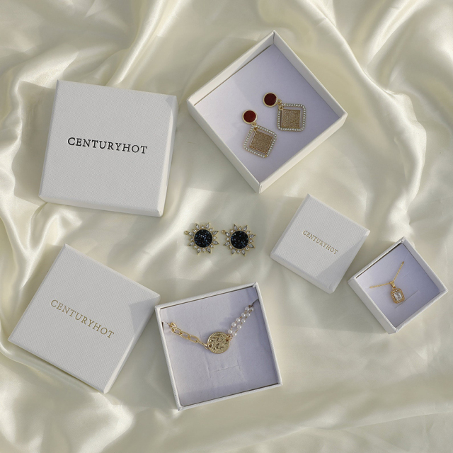 Wholesale Jewelry Package Custom Jewellery Box Luxury Bracelet Necklace Earrings Ring Box Packaging Jewelry Box