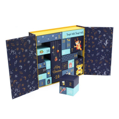 Luxurious DIY Custom Blind Box Surprise Mystery Gift Box Calendar Box With Ribbon