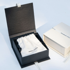 Wholesale Custom Logo Wedding Gift Box Light Luxury Jewelry Packaging With Ribbon