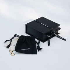 Wholesale Custom Logo Wedding Gift Box Light Luxury Jewelry Packaging With Ribbon