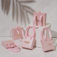 Wholesale Custom Wedding Earrings Necklace Bracelet Drawer Box Jewelry Sliding packaging Gift Box With Handle