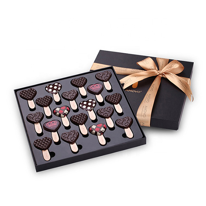 Custom Food Lid And Base Box Luxury Chocolate Telescope Box Chocolate Paper Gift Box With Your Own Logo