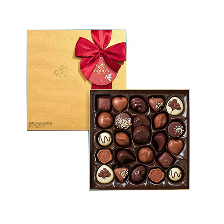 Custom Food Lid And Base Box Luxury Chocolate Telescope Box Chocolate Paper Gift Box With Your Own Logo