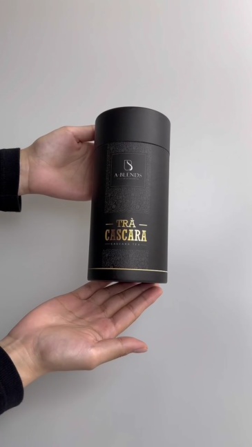Customizable Design Round Tube Box Luxury Tea Round Tube Gift Packaging Box With Gold Foil