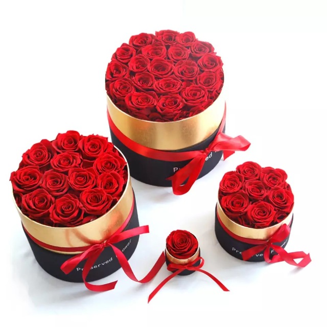 Customizable Design Round Tube Gift Packaging Box Flower Round Tube Packaging Box With Ribbon