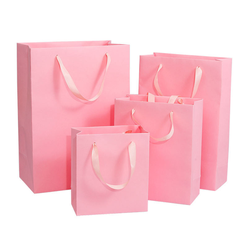 Colorful Cardboard Paper Bag Custom Printed Logo Gift Bag Shopping Luxury Clothing Paper Bag