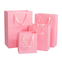 Colorful Cardboard Paper Bag Custom Printed Logo Gift Bag Shopping Luxury Clothing Paper Bag