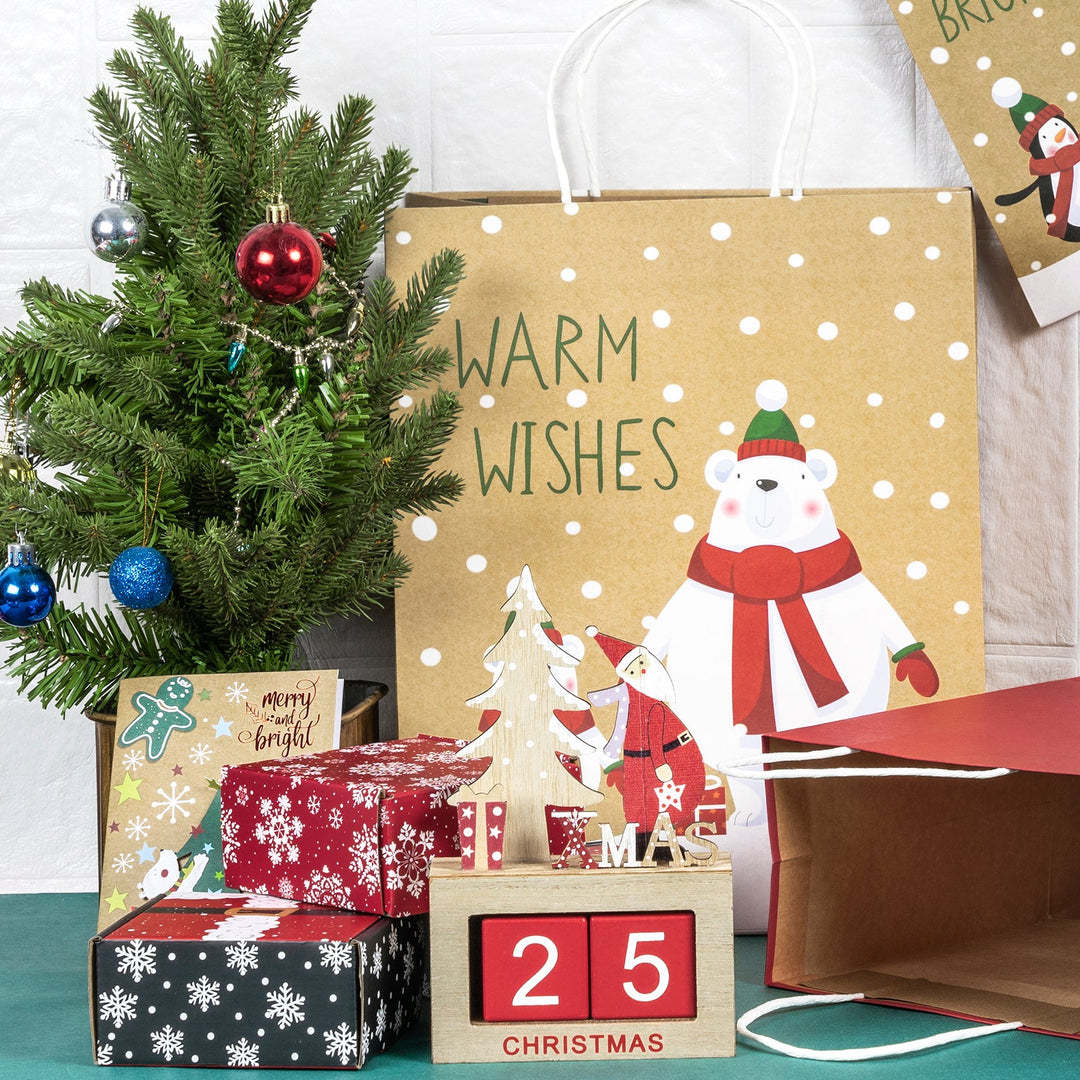 Customizable Design And Size Gift bags Christmas Gift Paper Bags