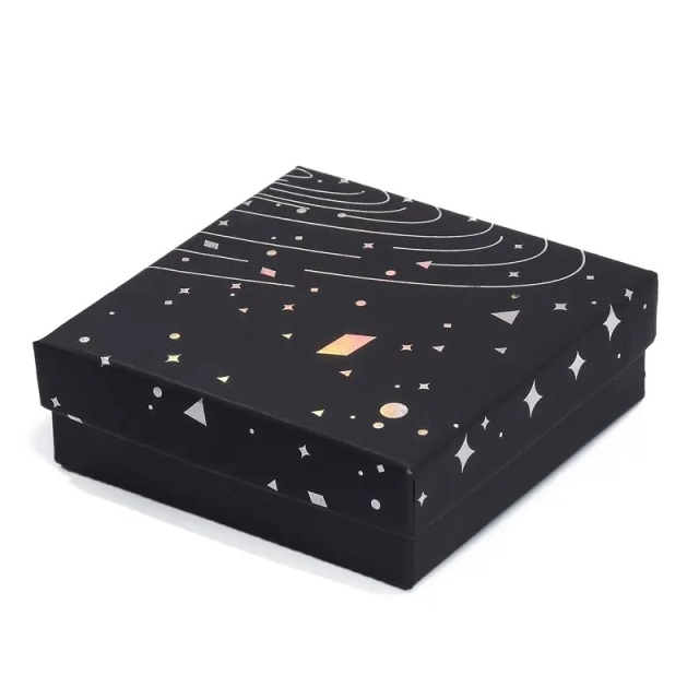 Eco Friendly Custom Size Gift Boxes Black Package Box Luxurious Jewelry Clothes Lip And Base Box