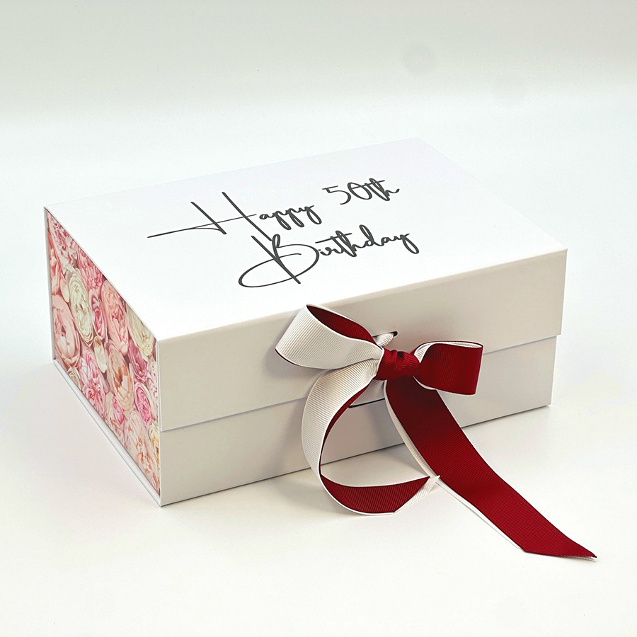 Custom Printing Luxury Rigid Colorful Gift Box Wholesale Folding Box With Ribbon