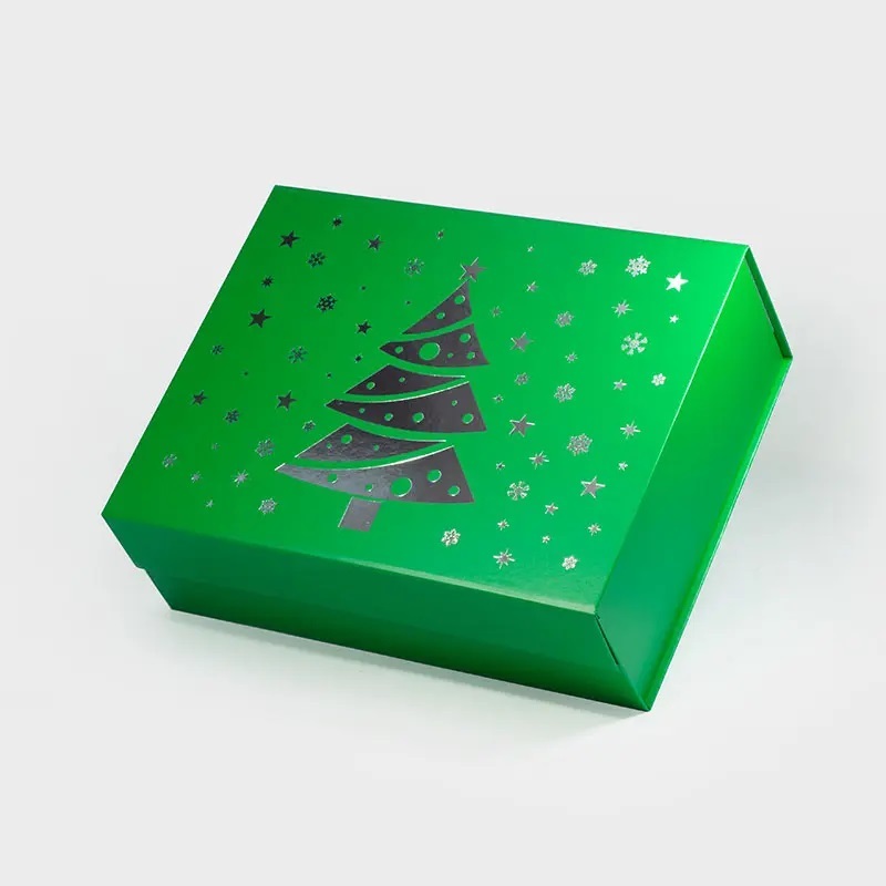 Custom Size Luxury Decoration Packaging Gift Box Christmas Printing Gift Folding Box For Present