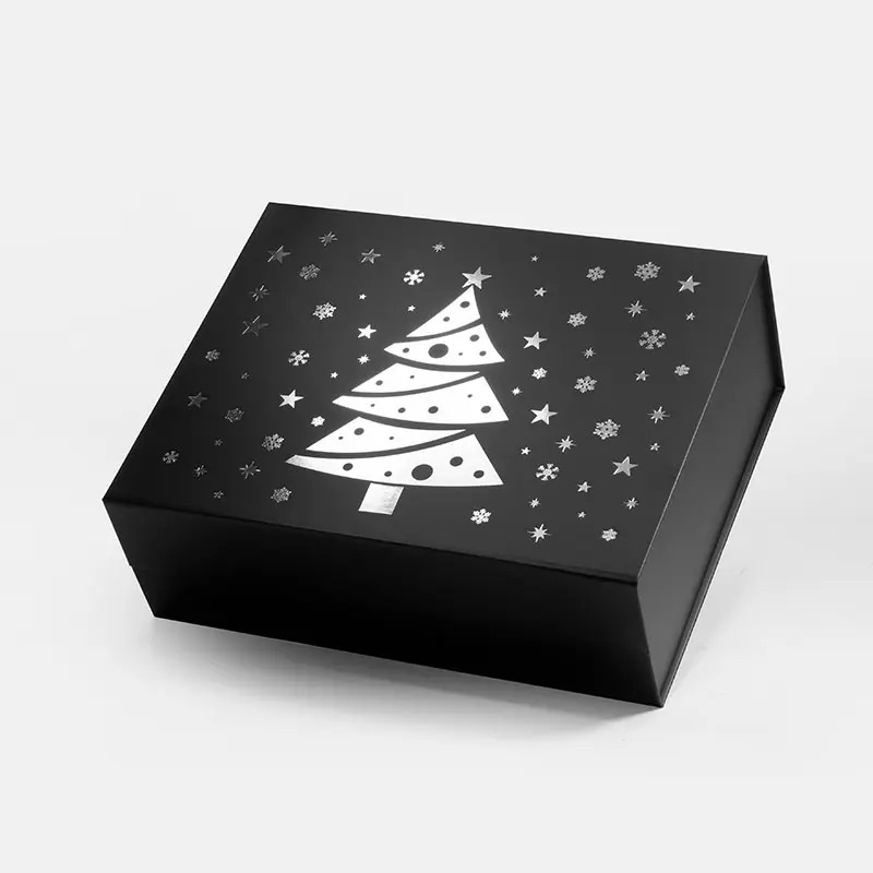 Custom Size Luxury Decoration Packaging Gift Box Christmas Printing Gift Folding Box For Present