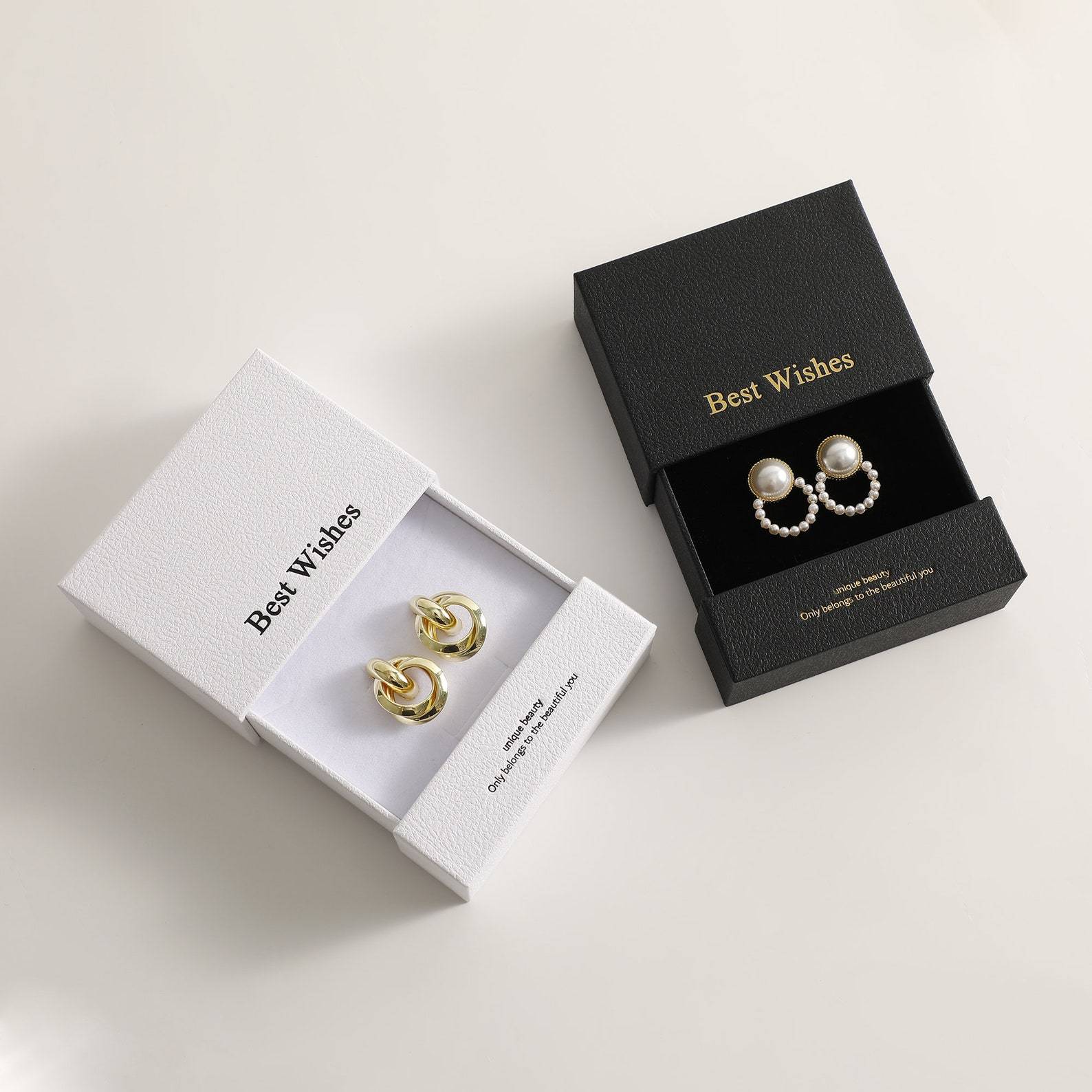 Customizable Design Box Recyclable Packaging Box Ring Jewelry Drawer Box
