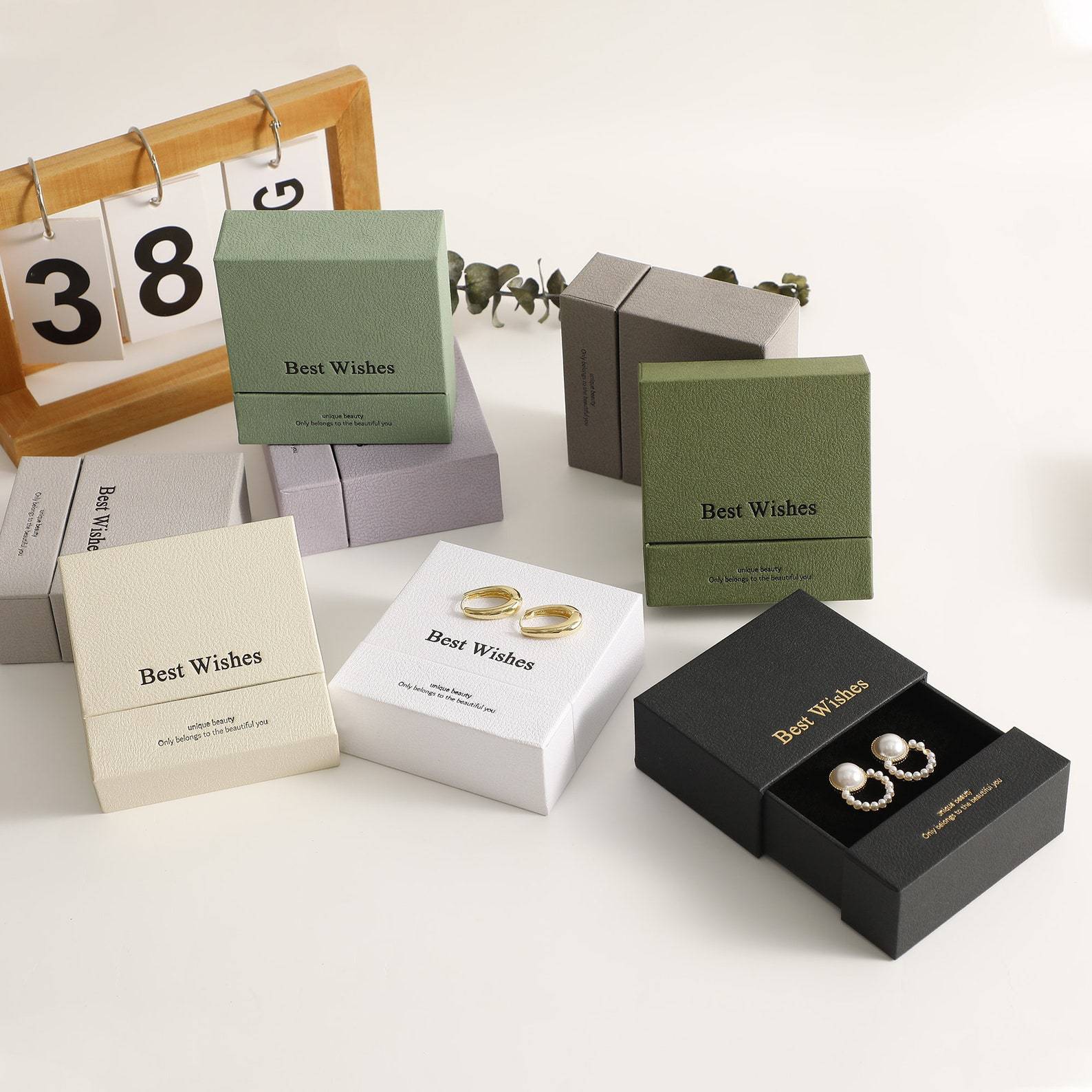 Customizable Design Box Recyclable Packaging Box Ring Jewelry Drawer Box