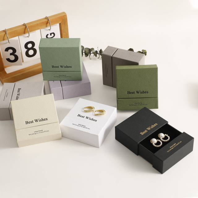 Customizable Design Box Recyclable Packaging Box Ring Jewelry Drawer Box