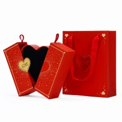 Wholesale custom logo Luxury gift box Jewelry packaging box Double Door Jewelry Packaging Gift Paper Box