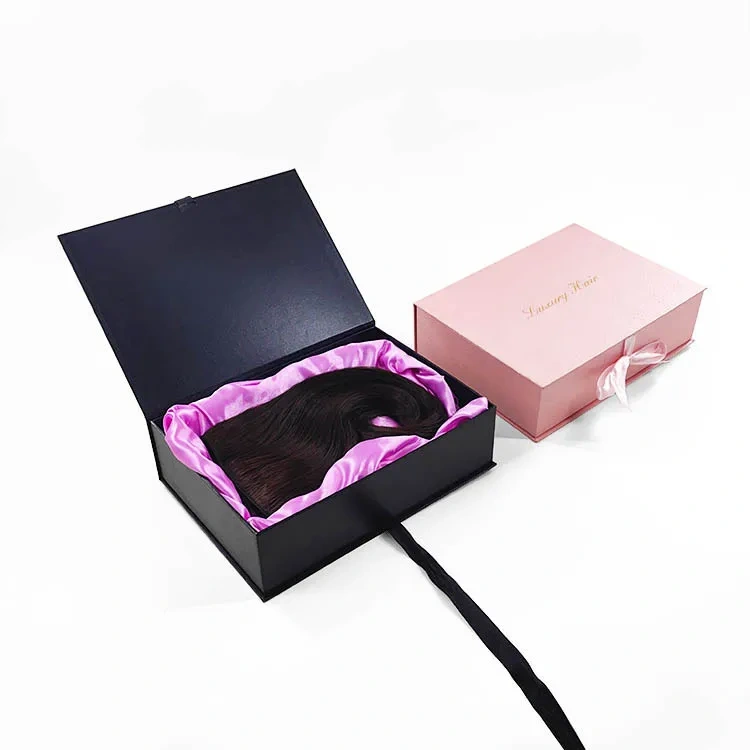 OEM Factory New Promotion Recyclable Fashion Unique Design wig boxes custom logo packaging custom hair packaging