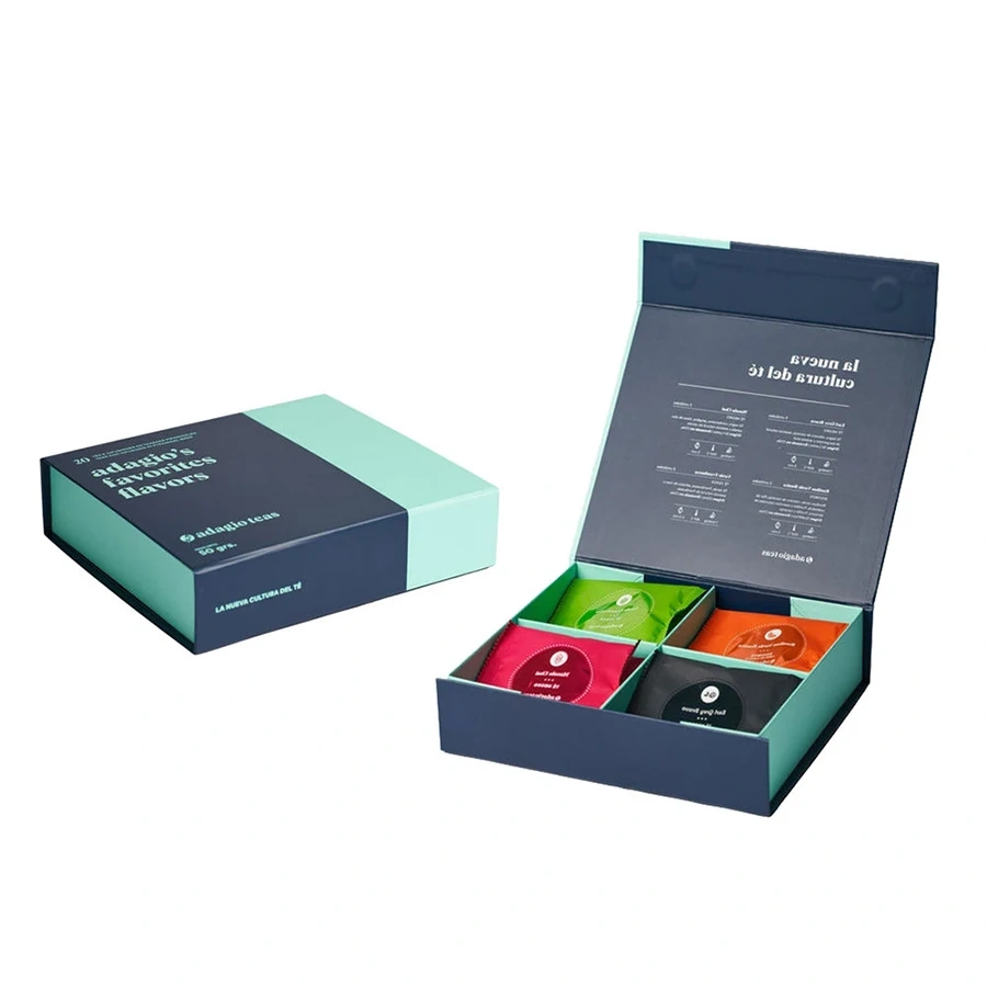 Wholesale Custom Logo Box Recyclable Luxury Printed Packaging Box Magnetic Gift Box For Tea
