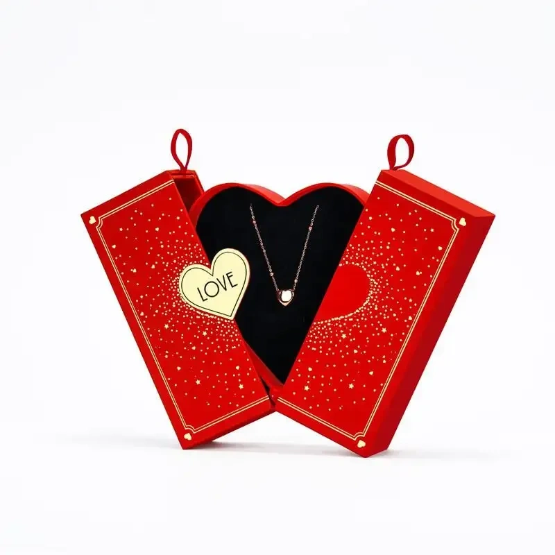 Wholesale custom logo Luxury gift box Jewelry packaging box Double Door Jewelry Packaging Gift Paper Box