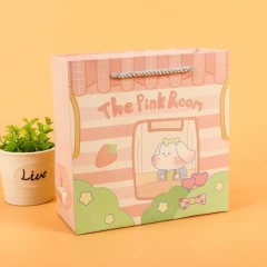 Customized wholesale cartoon cute rabbit printed children's stationery packaging bags