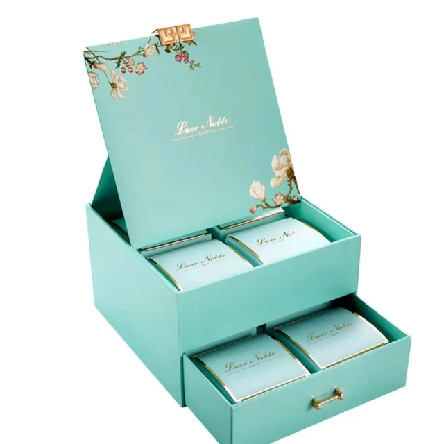 Drawer-type double-layer gift box packaging convex oil printing clamshell packaging Box Can Be handbags