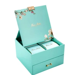 Drawer-type double-layer gift box packaging convex oil printing clamshell packaging Box Can Be handbags