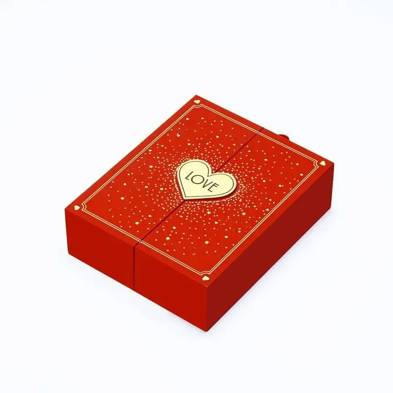 Wholesale custom logo Luxury gift box Jewelry packaging box Double Door Jewelry Packaging Gift Paper Box