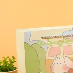 Customized wholesale cartoon cute rabbit printed children's stationery packaging bags
