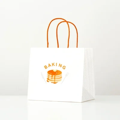 Kraft Paper Candy Cookie Bread Nuts Dessert Biscuits Snack Baking Pouch Flat Bottom biodegradable Takeout packaging paper Bags